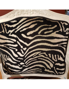 Tissu velour zebre 