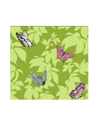 Tissu Percale Butterfly Garden 1108405A