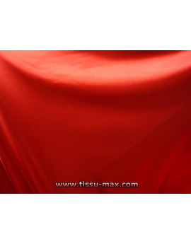 Satin Polyester Lycra Rouge