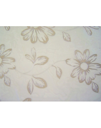 Tissu Ameublement Silver Blossom Oyster