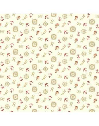 Tissu Nautilus Marin Nudos 44752
