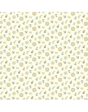 Tissu Nautilus Marin Nudos 44753