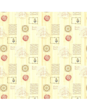 Tissu Nautilus Marin Verne 44747